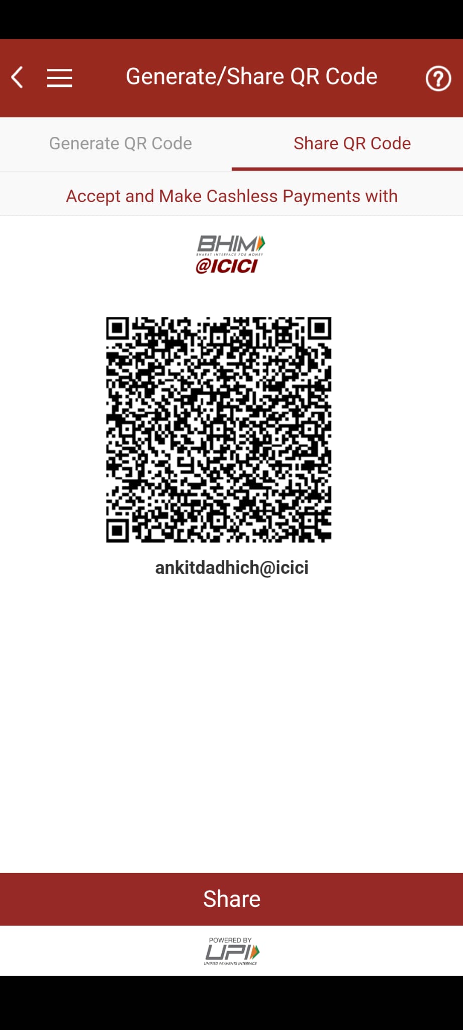 UPI QR Code